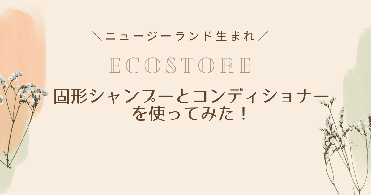 レビュー】エコストアのプラスチックフリー固形シャンプー